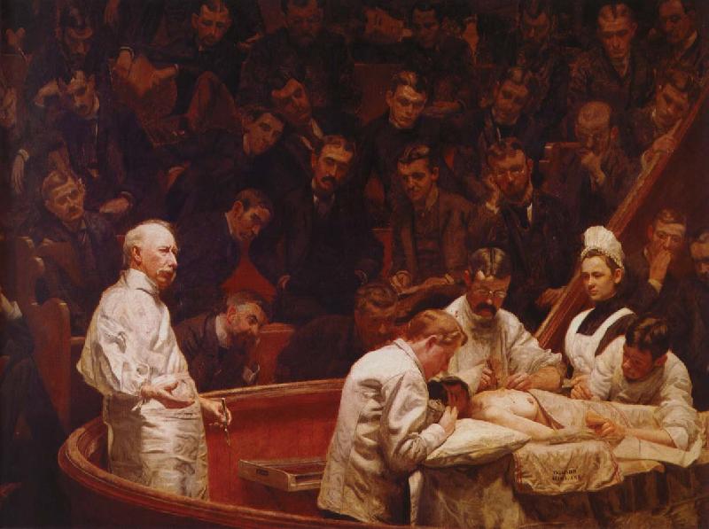 Thomas Eakins professor agnews klinik oil painting image